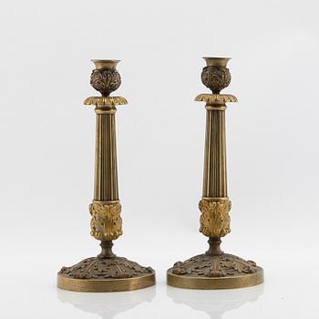 Candelabra a pair, France first part of the 19th century, Empire.