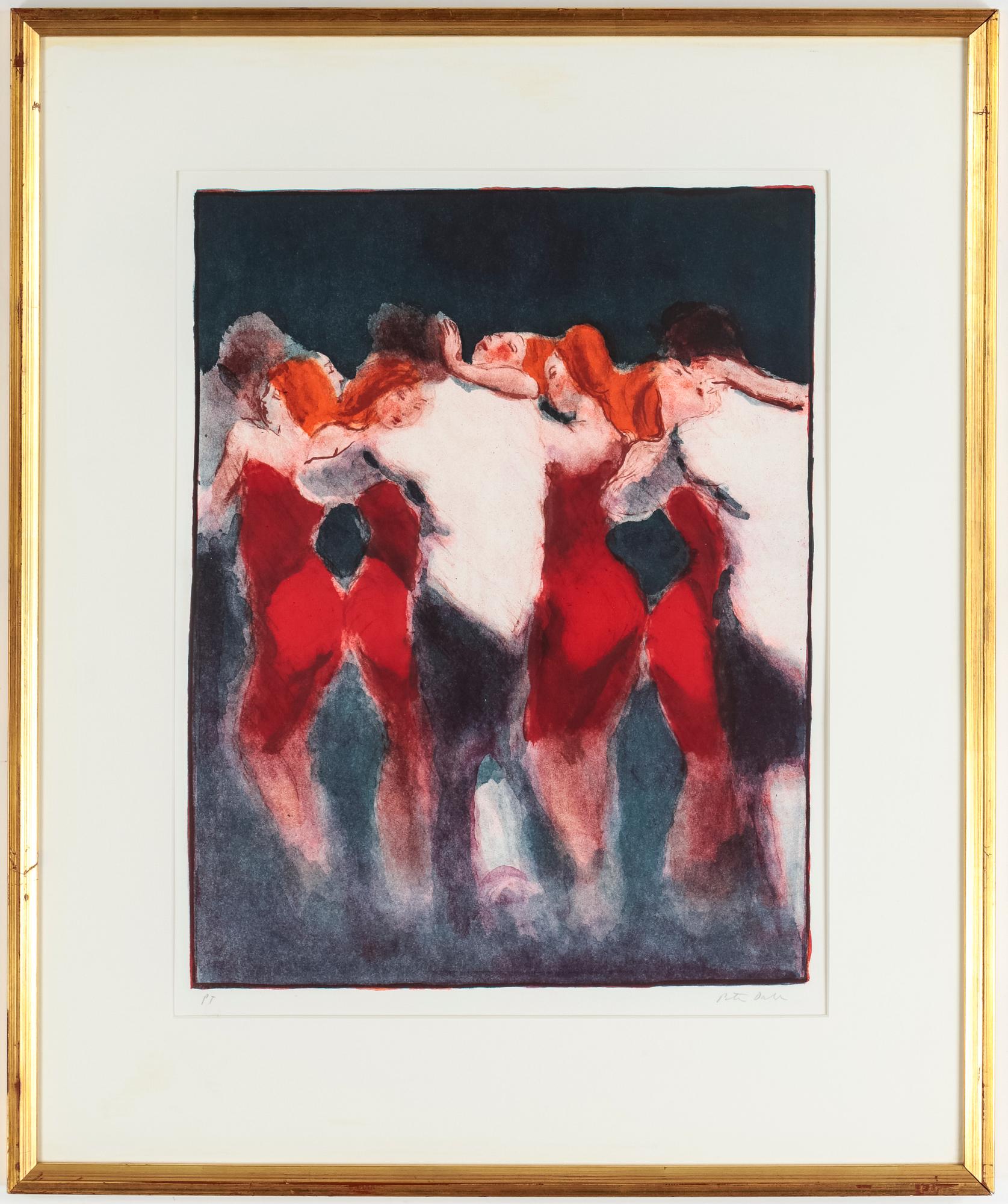 PETER DAHL, färglitografi, signerad, provtryck.