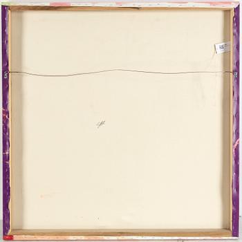 Steve Kaufman, silkscreen on canvas, signed verso.