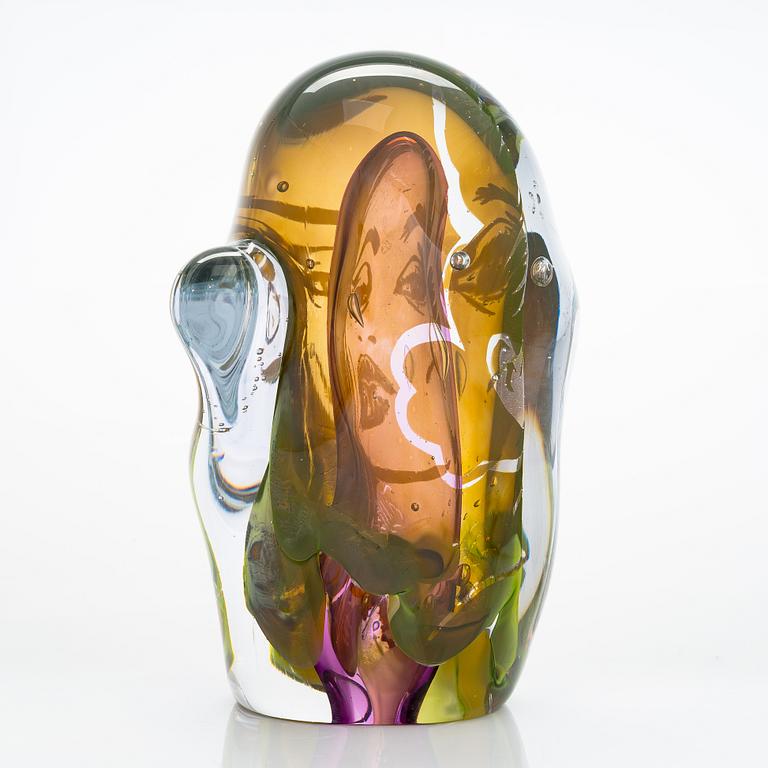 Tommi Ketonen, glass sculpture, 'Representative until the very end', signed Tommi Ketonen 2022, Nuutajärvi.