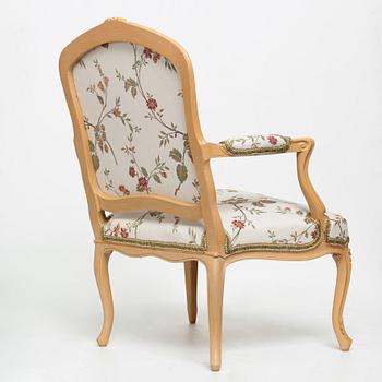 KARMSTOL, Frankrike ca 1760, Louis XV.