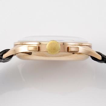 ARMBANDSUR, 18K guld, Coranic, Chronograph, 1900-talets mitt.