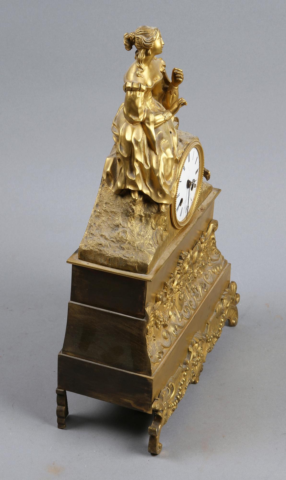 BORDSPENDYL, Brons, Nyrokoko,  Ryssland, 1800-talets mitt.