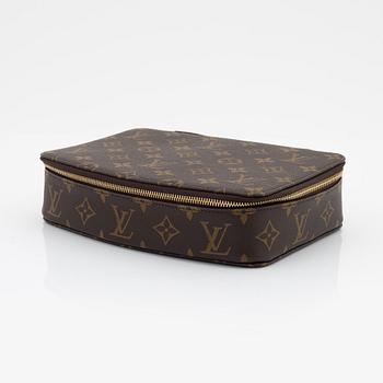 Louis Vuitton, a monogram canvas, jewellery box 'Poche Monte-Carlo'.