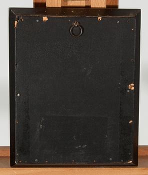 OKÄND KONSTNÄR, olja på pannå, osignerad, 1800-tal.