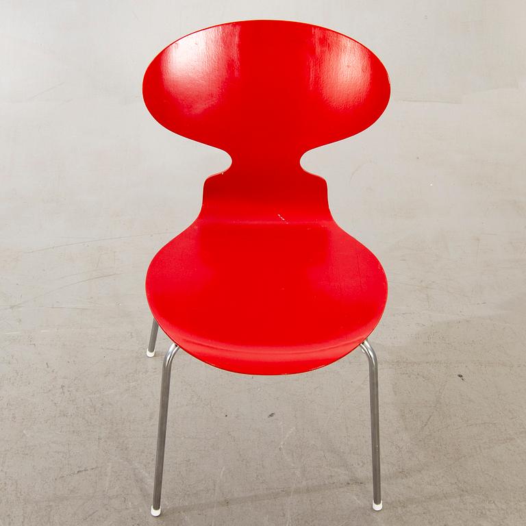 Arne Jacobsen, a set of four Myran chairs for Fritz Hansen later part of the 20th century.