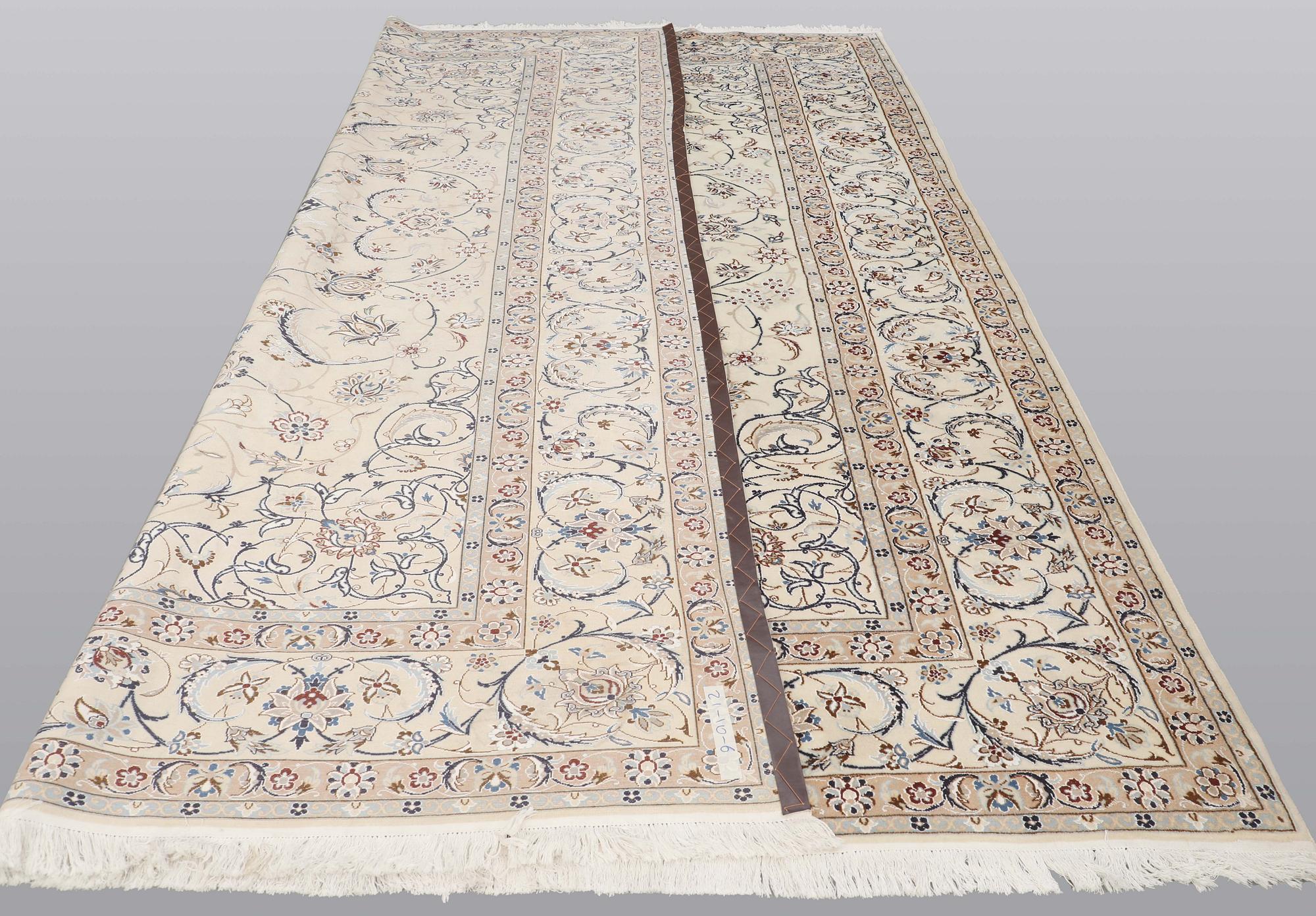 Rug, Nain part silk, so-called 9LAA, approximately 388 x 286 cm.