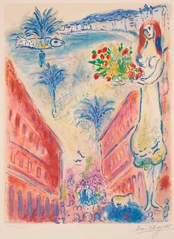 892. Marc Chagall Efter, "Avenue de la Victoire à Nice", ur: "Nice et la Côte d'Azur".