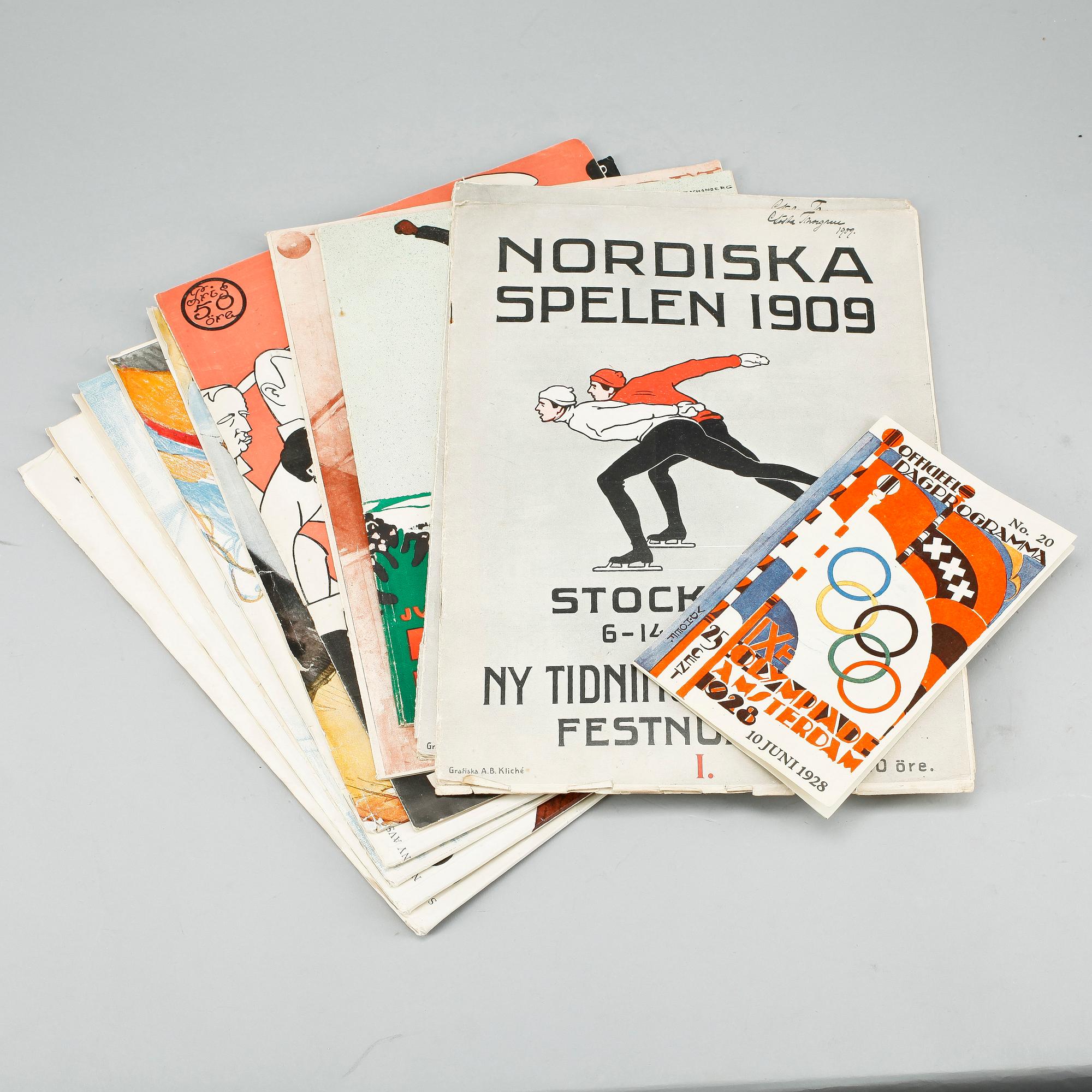 MINNESHÄFTEN, 5 st, Olympiaden i Antwerpen 1920.