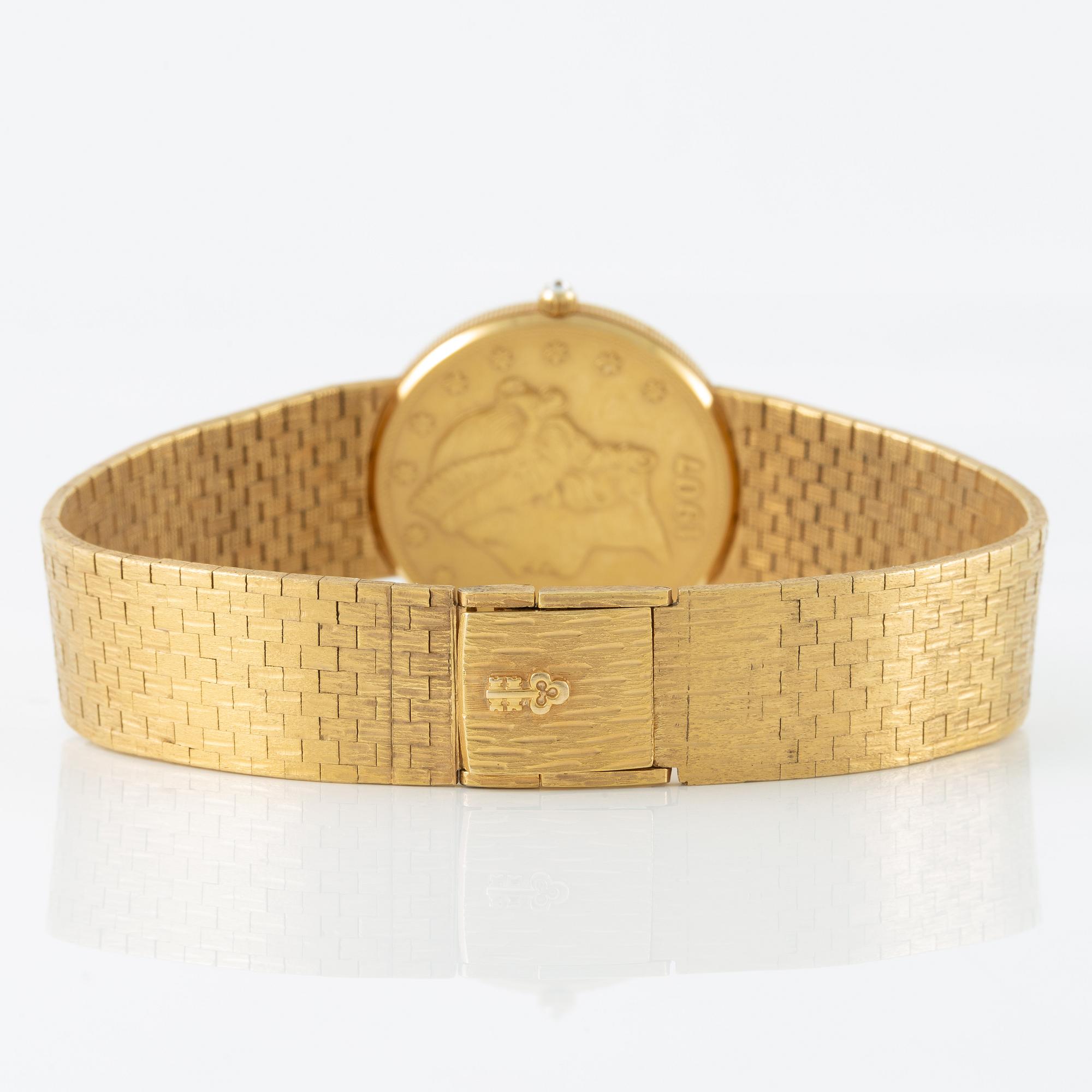 Corum, Coin Watch, "Twenty Dollars 1907", ca 1980.