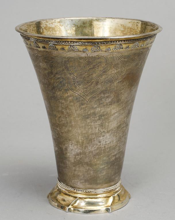 BÄGARE, silver. Sverige, daterad 1784. Vikt ca 294 gram.