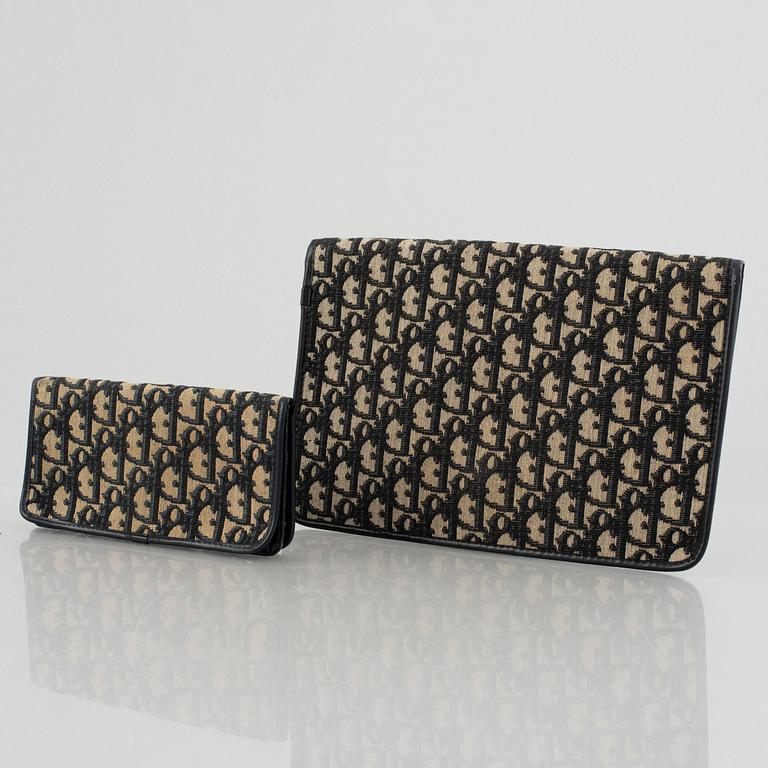 Christian Dior, clutch, key holder and wallet, vintage.