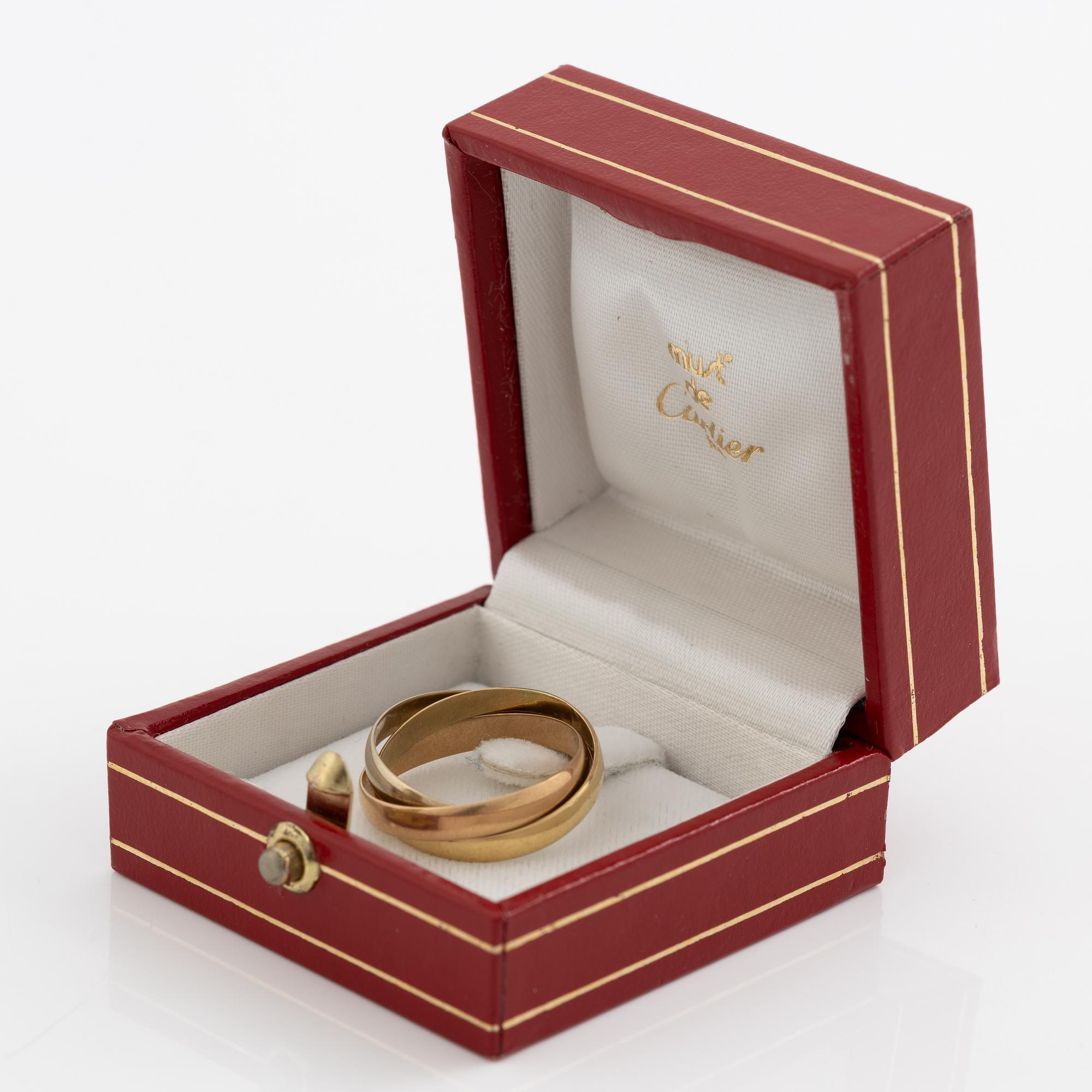 Ring, 18K guld i tre färger.