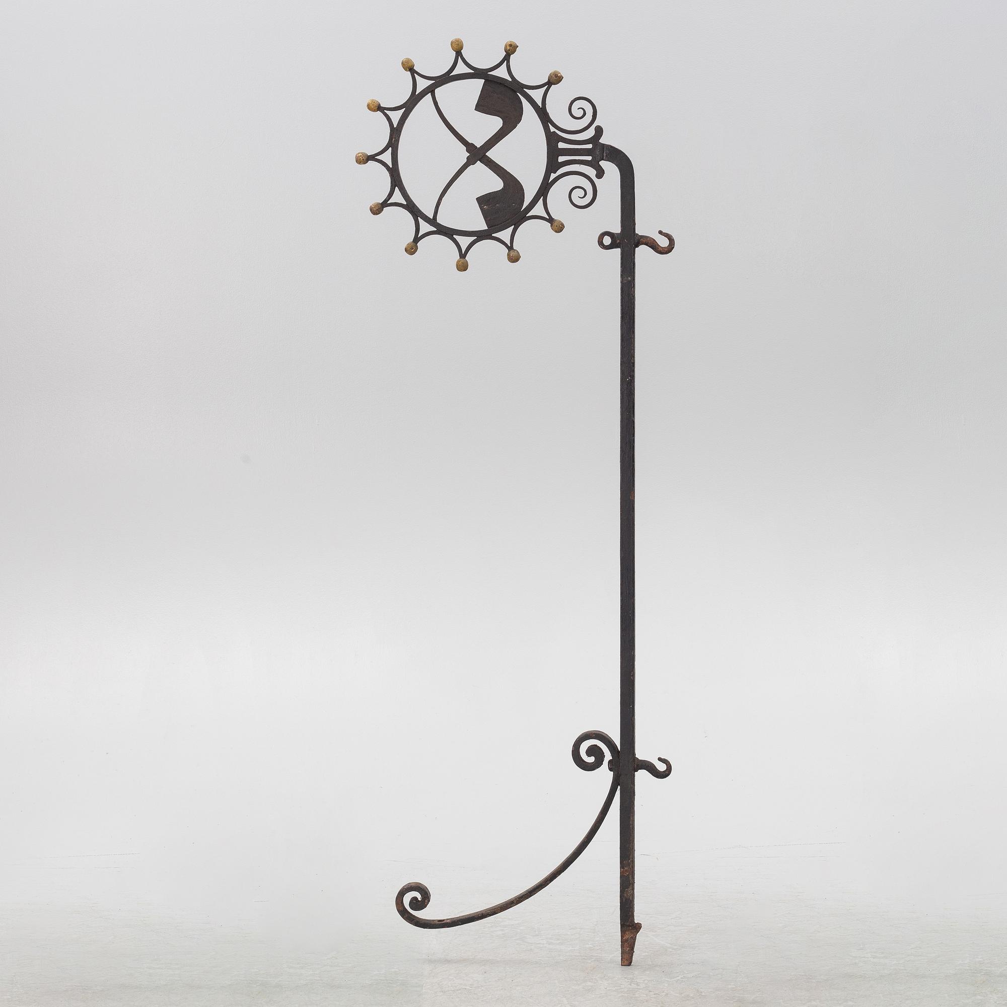 Wall holder for shop sign, 19th century.