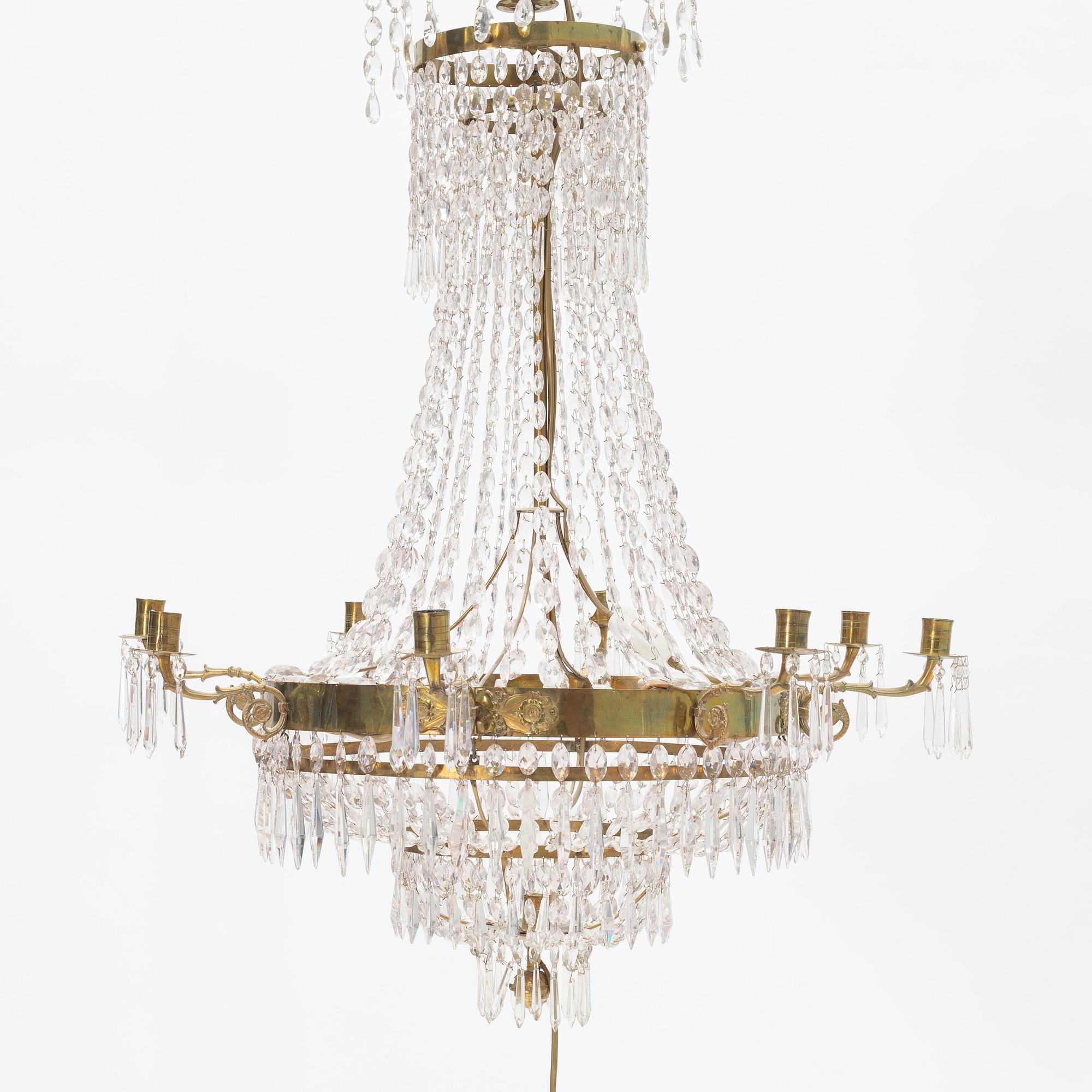 An Empire Chandelier, first half of the 19th Century. - Bukowskis