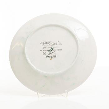 Piero Fornasetti, tallrikar, 5 st, "Astro Labio", Milano, Italien, 1970.