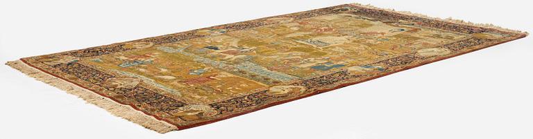 An antique Tabriz rug, Northwest Persia, c. 267 x 162 cm.