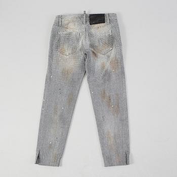 Jeans with tinsels by Dsquared.