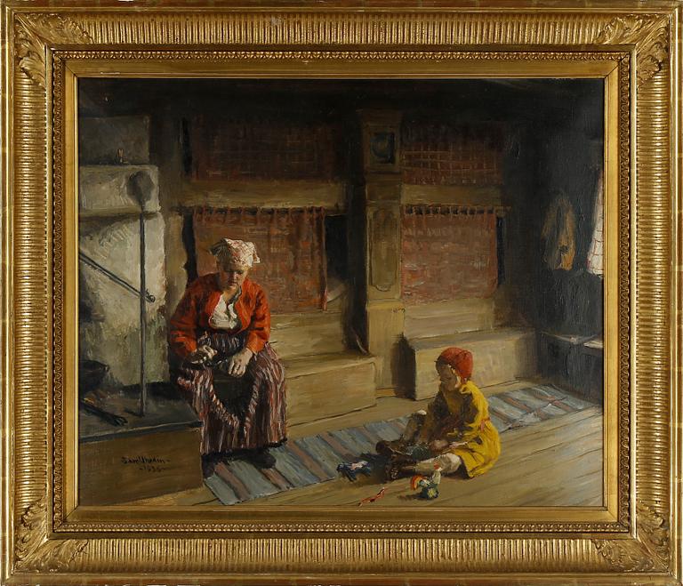 SAM UHRDIN. Oljemålning på duk. Signerad och daterad 1936.