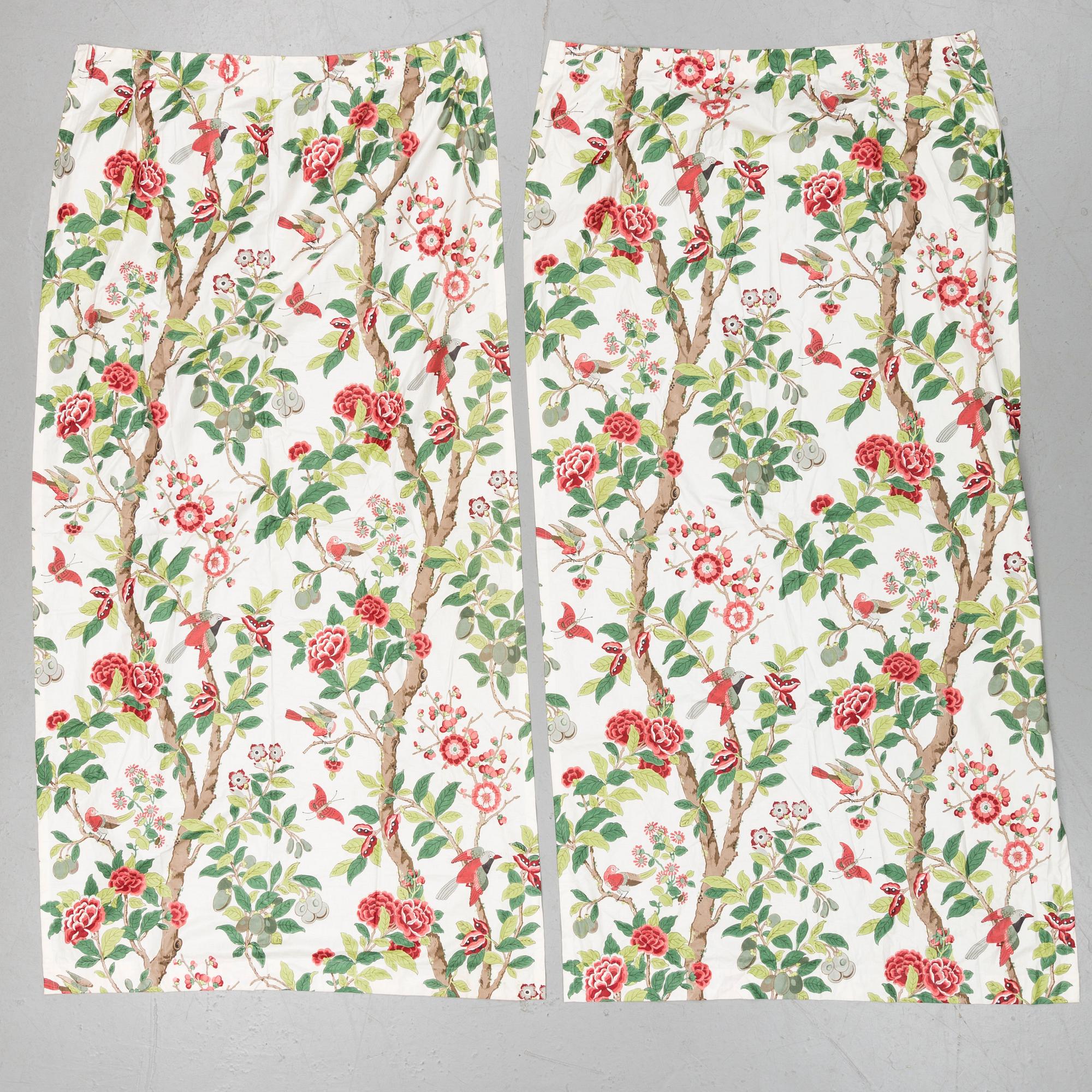 Four JP & J Baker curtains.