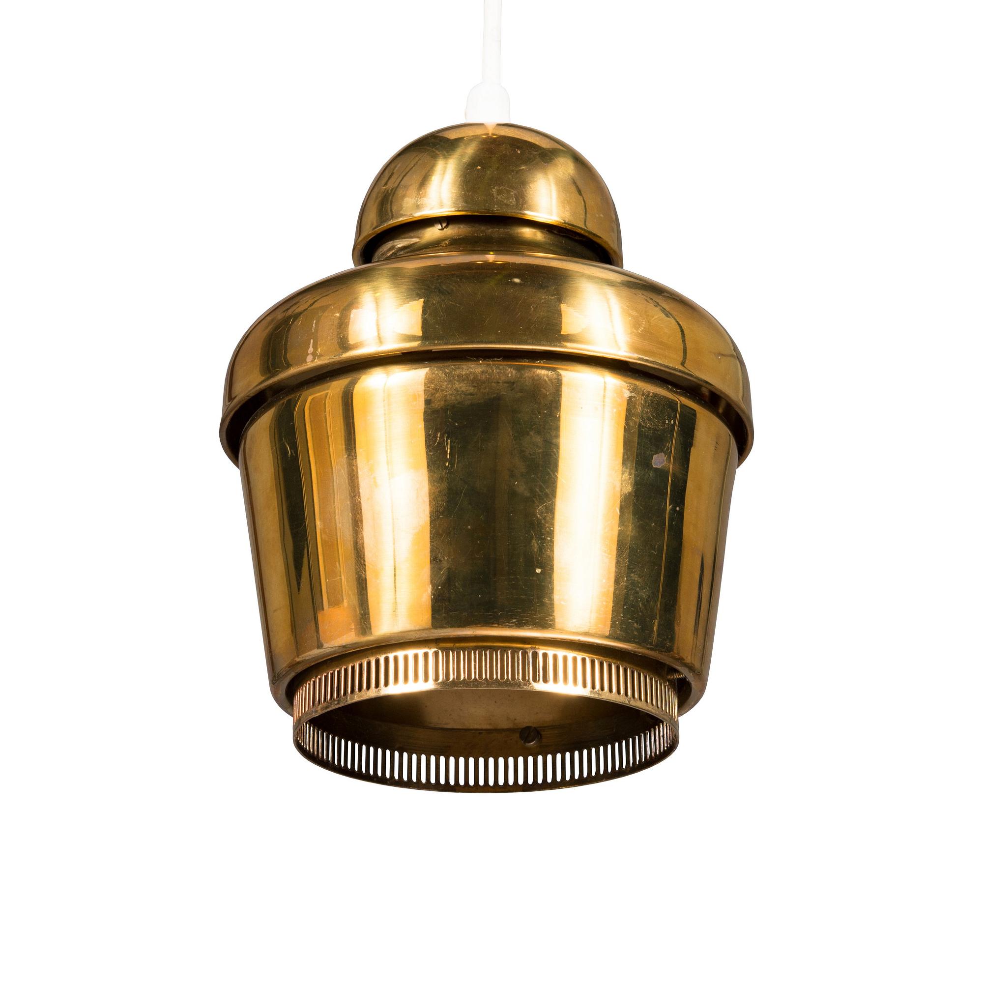 Alvar Aalto, 'A 330' pendant light 'Golden bell' for Valaistustyö.