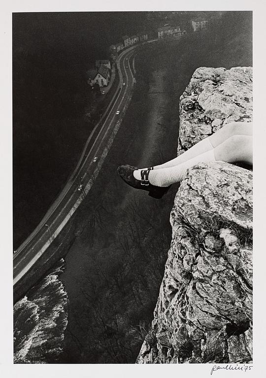 PAUL HILL, "Legs over High Tor, Matlock", 1975.