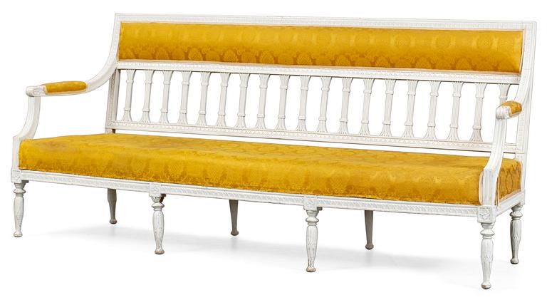 A Gustavian sofa.