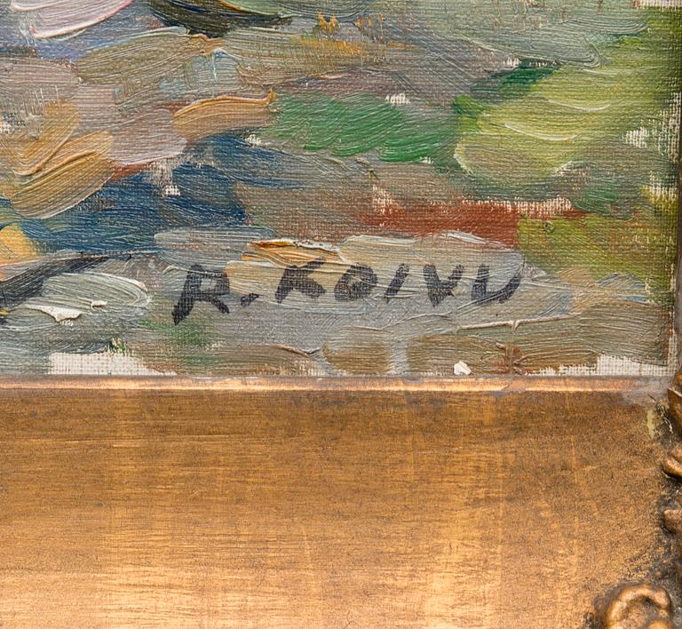 oil on canvas, signed.