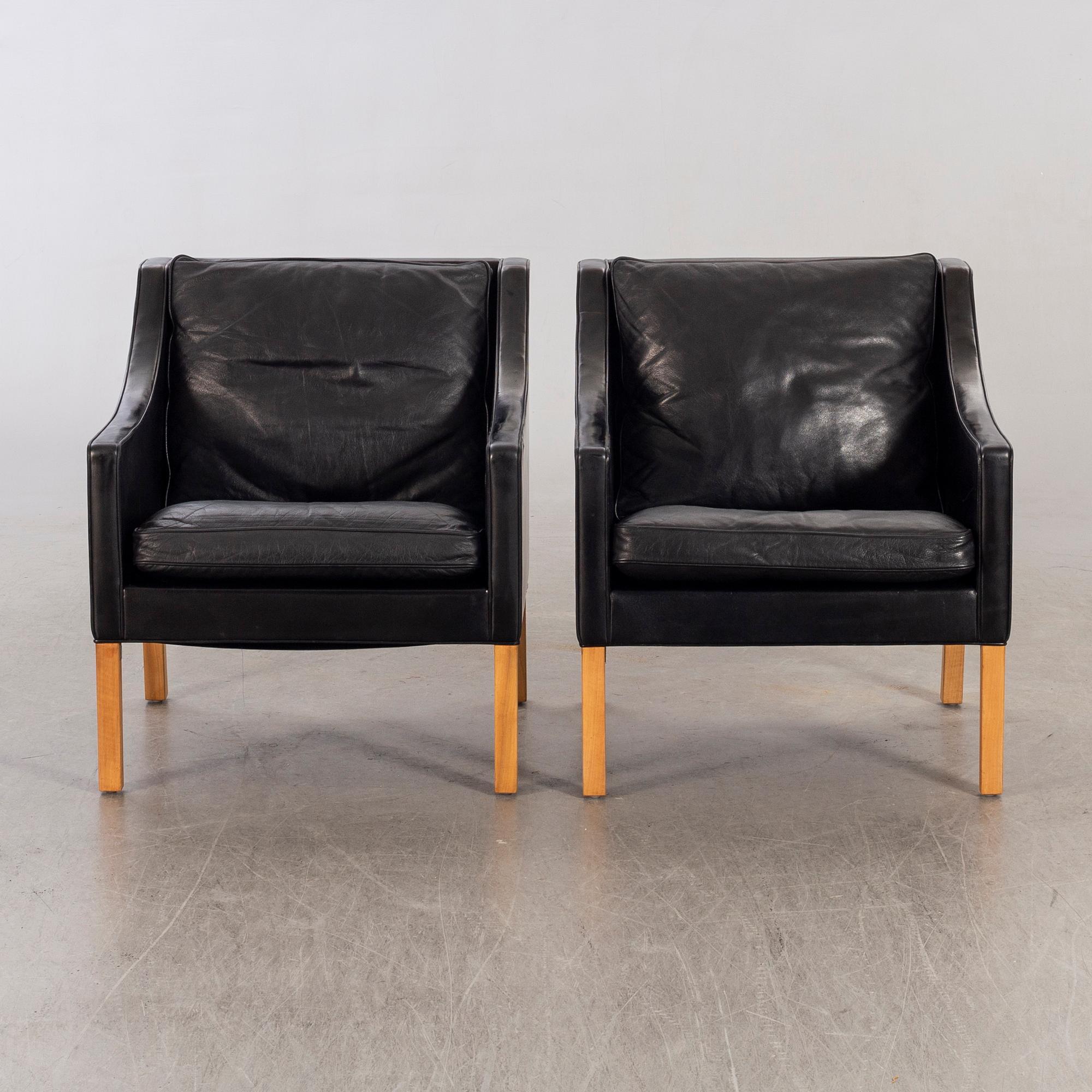 Børge Mogensen, fåtöljer ett par, modell 2209.