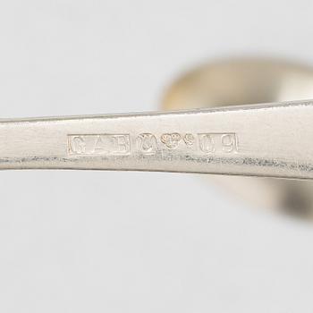 Jacob Ängman, A Swedish silver cutlery set, 'Rosenholm', GAB, Stockholm and Eskilstuna, some 1992 (30 pieces).