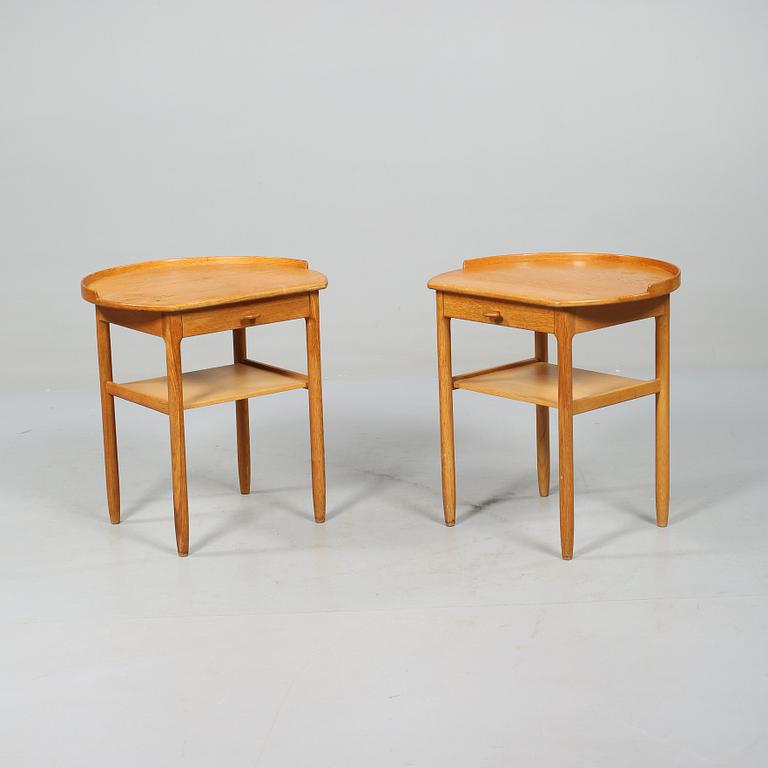 SÄNGBORD, ett par, Engström och Myrstrand, Bodafors, 1962.