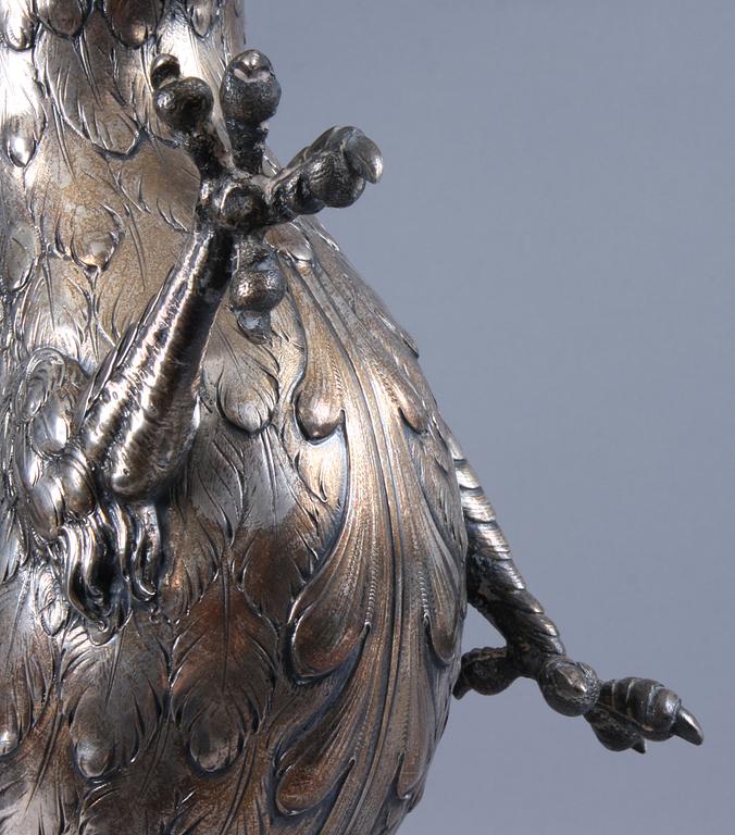 DRYCKESKÄRL, silver, H.Meyen & Co, Tyskland. 1900-talets första hälft. 1240 gram.