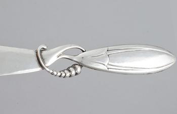 BREVKNIV, silver, Georg Jensen, Danmark, 1926, vikt 54 gram.