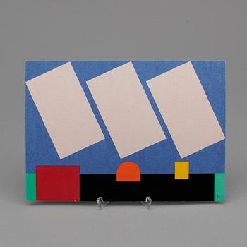 C GÖRAN KARLSSON, mapp med 4 st serigrafier, signerad och numrerad III/VIII, EA-upplaga, 1982.