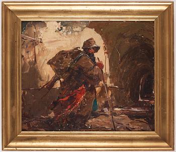 Stepan Feodorovich Kolesnikov, Old man with a cane.