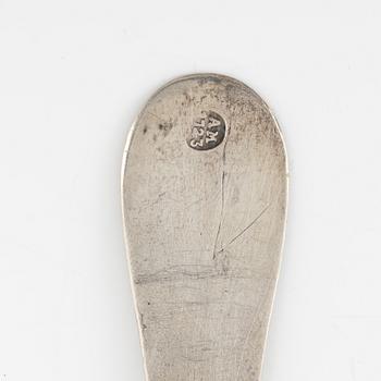 A Norwegian 18th Century Silver Spoon, mark of Abraham Messing, Bergen 1723.