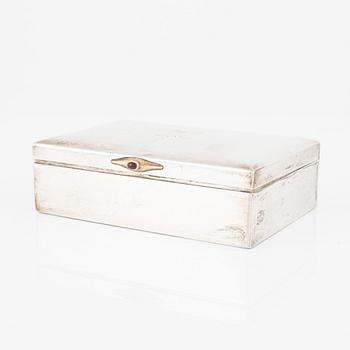 Cigarrskrin, silver, GAB, Stockholm 1927.