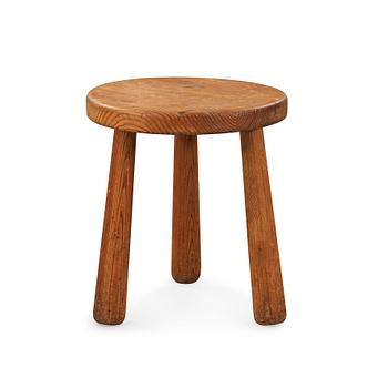 Axel Einar Hjorth, an 'Utö' stained pine stool, Nordiska Kompaniet, Sweden 1930's.