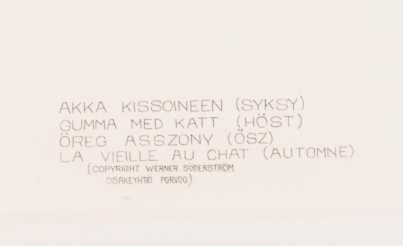 AKSELI GALLEN-KALLELA, heliogravyrer, 4 st, Kemigrafinen O.Y., Helsingfors 1912-1914.