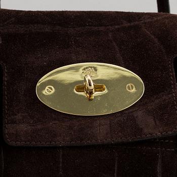 Mulberry, a brown suede 'Bayswater' handbag.