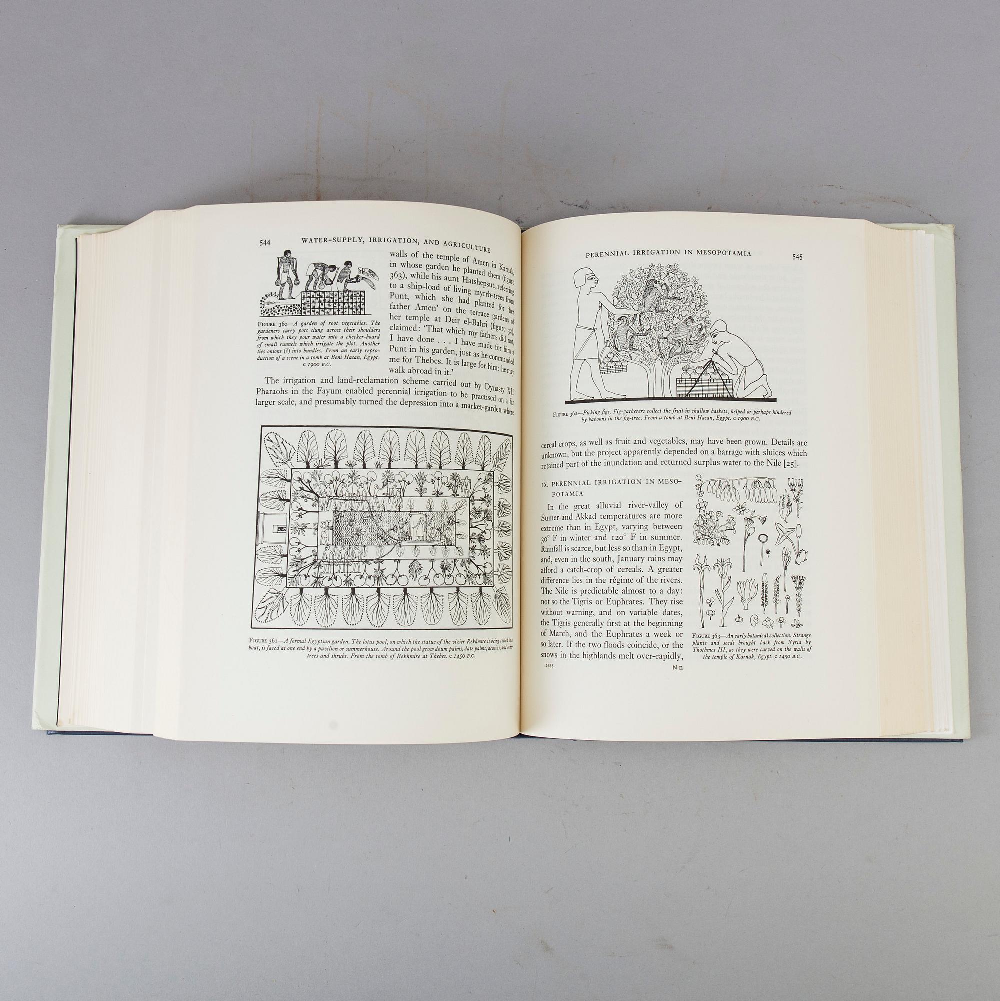 5 books "A history of technology" volume I-V.