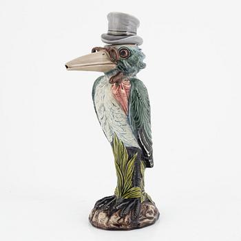 Richard M. Krause, a majolica bottle, late 19th century.