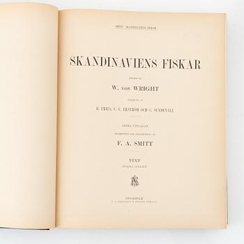 Wilhelm von Wright, 'Skandinaviens fiskar', three volumes, Stockholm, P. A. Norstedt & Söners Förlag, 1892-95.