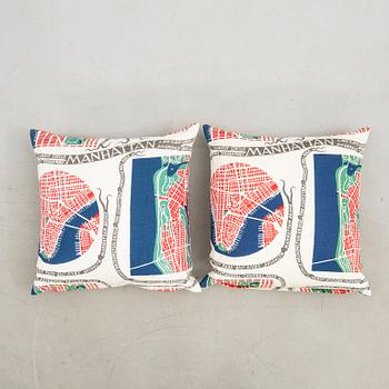 Josef Frank, Cushions, a pair, Svenskt Tenn Company.