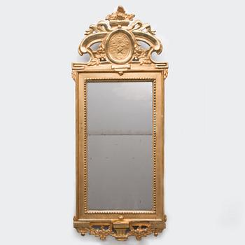 A GUSTAVIAN MIRROR, late 18th century.