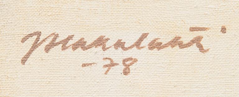 JUHANI HAKALAHTI, olja på duk, signerad - 78.