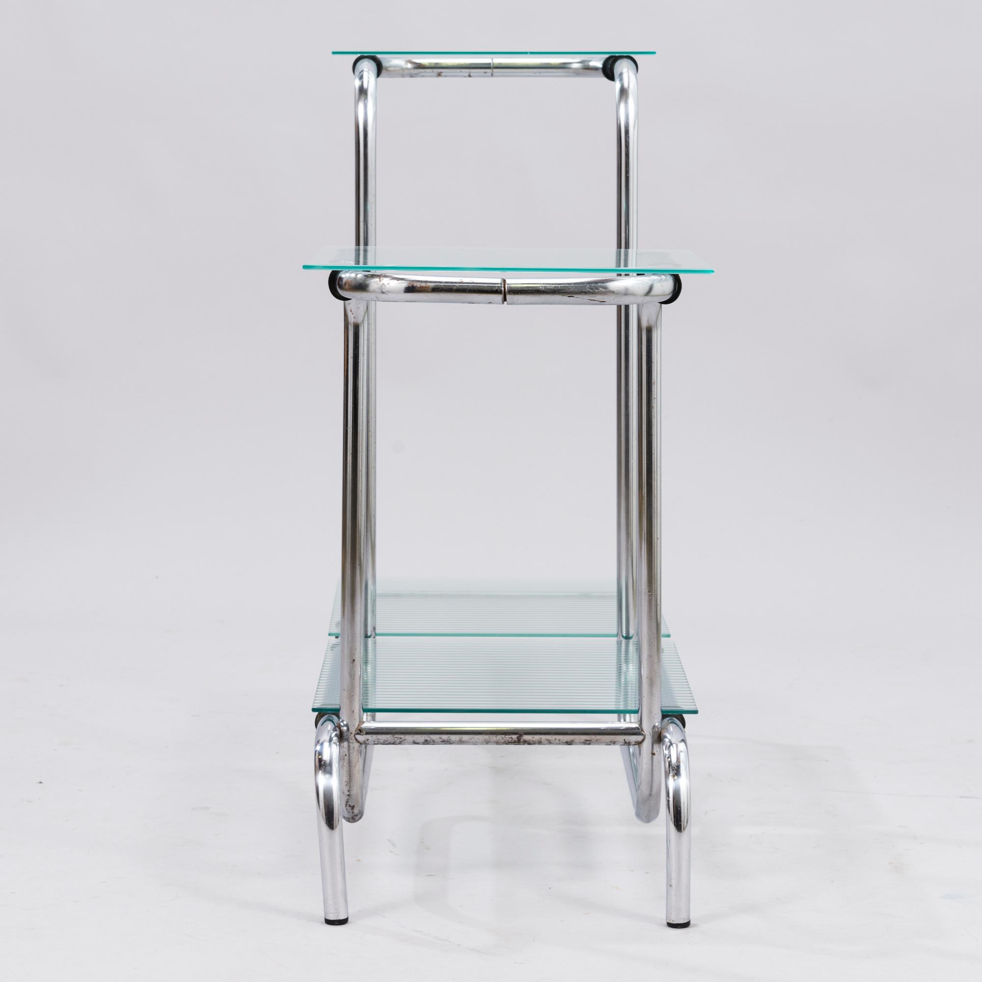 A 1930/1940's glass table / flower table.