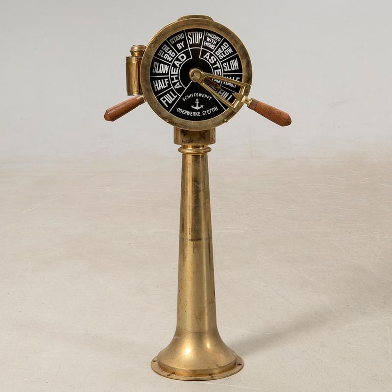 Maskintelegraf 1900-tal Schiffswerft Oderwerke Stettin.