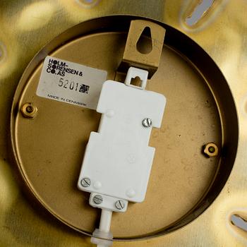 VÄGGLAMPA, mässing, Holm Sørensen & Co, Danmark, 1960/70-tal.