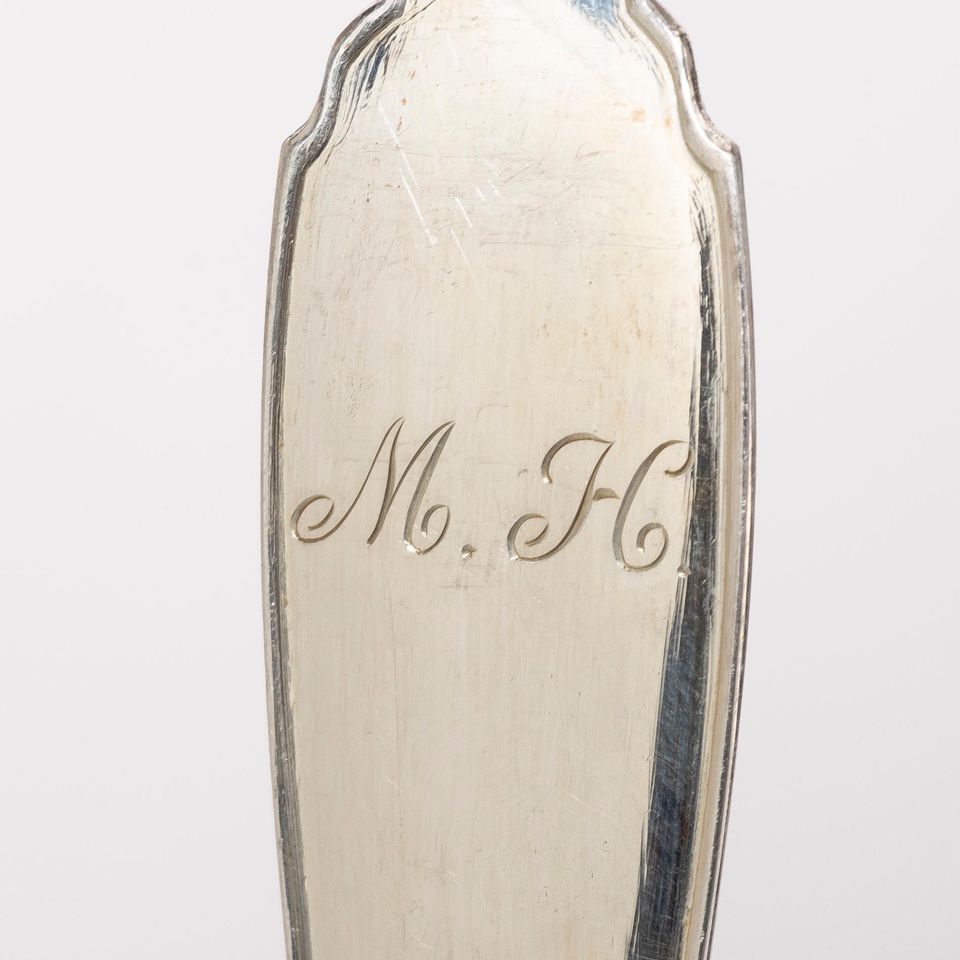 Bestickservis, 35 delar, silver, modell Vasa, GAB, Stockholm, 1924-58.